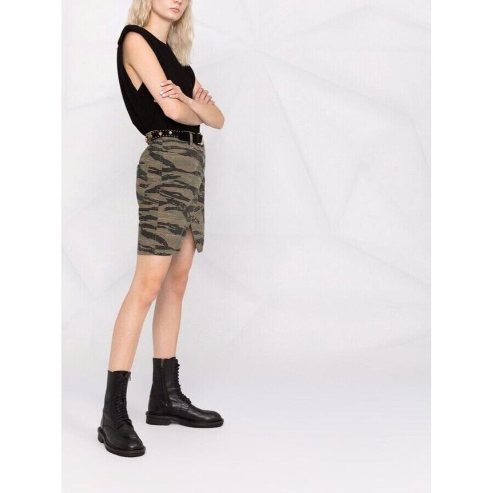 Zadig & Voltaire Jeu Camouflage Mini Skirt ( 36 )